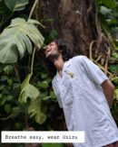 minimal embroidery cuban shirt