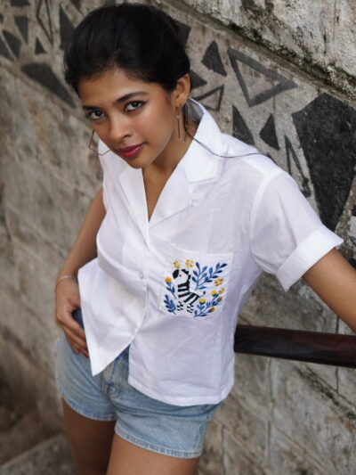 Chikki ( Zebra Crop Shirt)