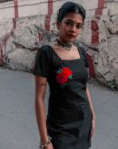 Short embroidered kurta cotton